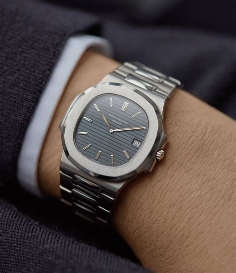 patek nautilus on wrist|patek philippe watch.